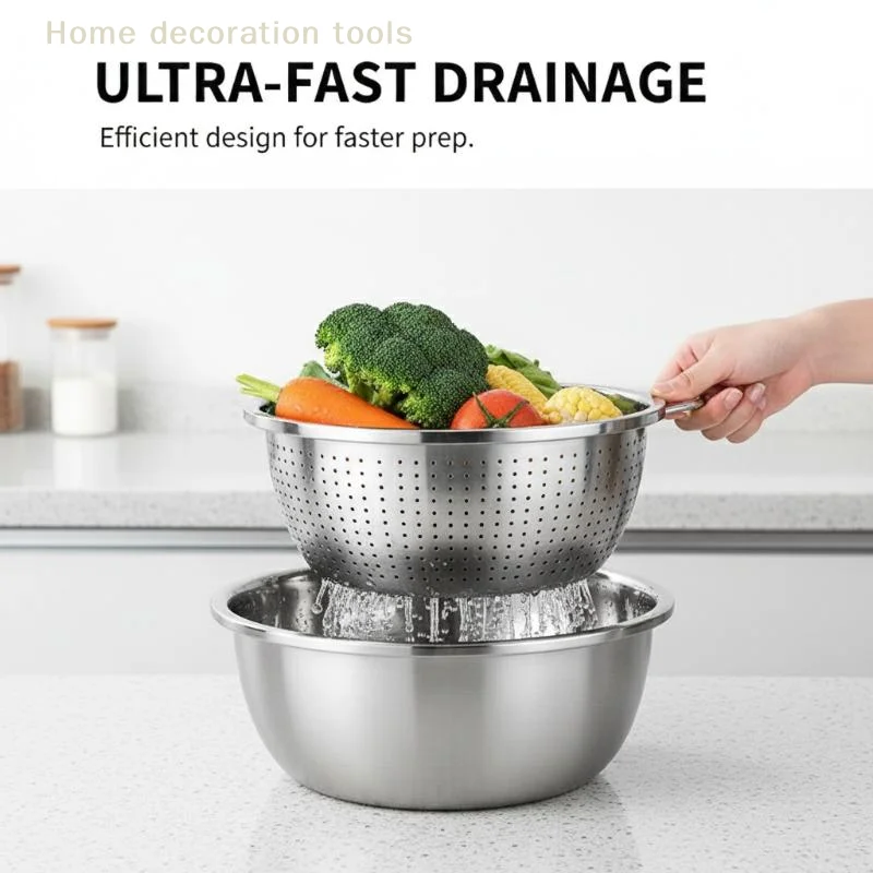 2 PCS Stainless Steel Strainer & Steamer Set Dishwasher Safe For Rice Pasta Veggies Rustproof Heavy Duty Space Saving Tools
2 PCS Stainless Steel Strainer & Steamer Set Dishwasher Safe For Rice Pasta Veggies Rustproof Heavy Duty Space Saving Tools