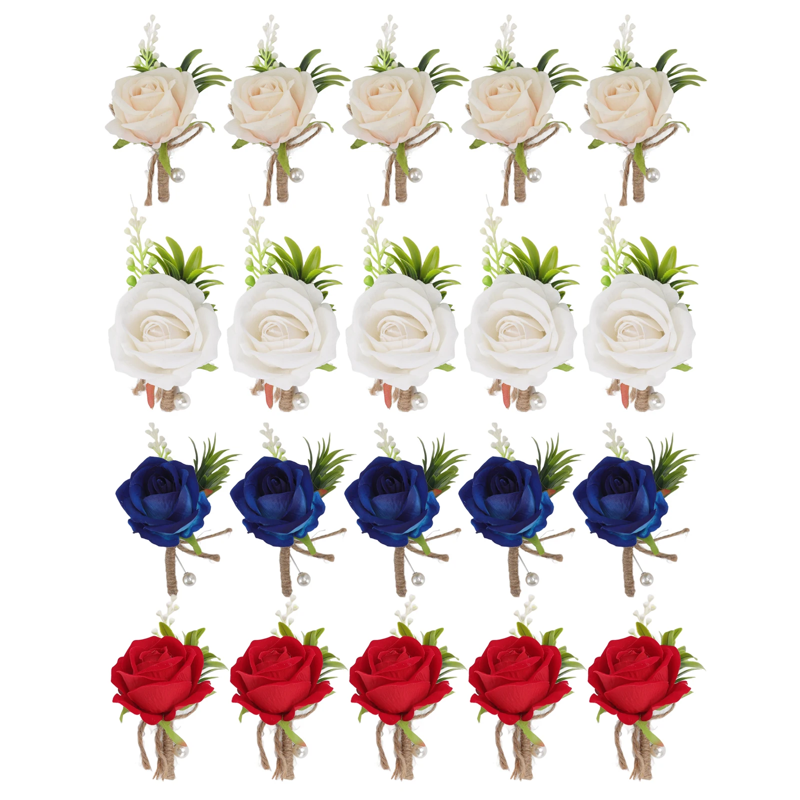 5PCS Wedding Boutonniere Corsage - Pin Fixed Artificial Flower Roses for Bride, Groom, and Bridal Party (Korean Style)
5PCS Wedding Boutonniere Corsage - Pin Fixed Artificial Flower Roses for Bride, Groom, and Bridal Party (Korean Style)