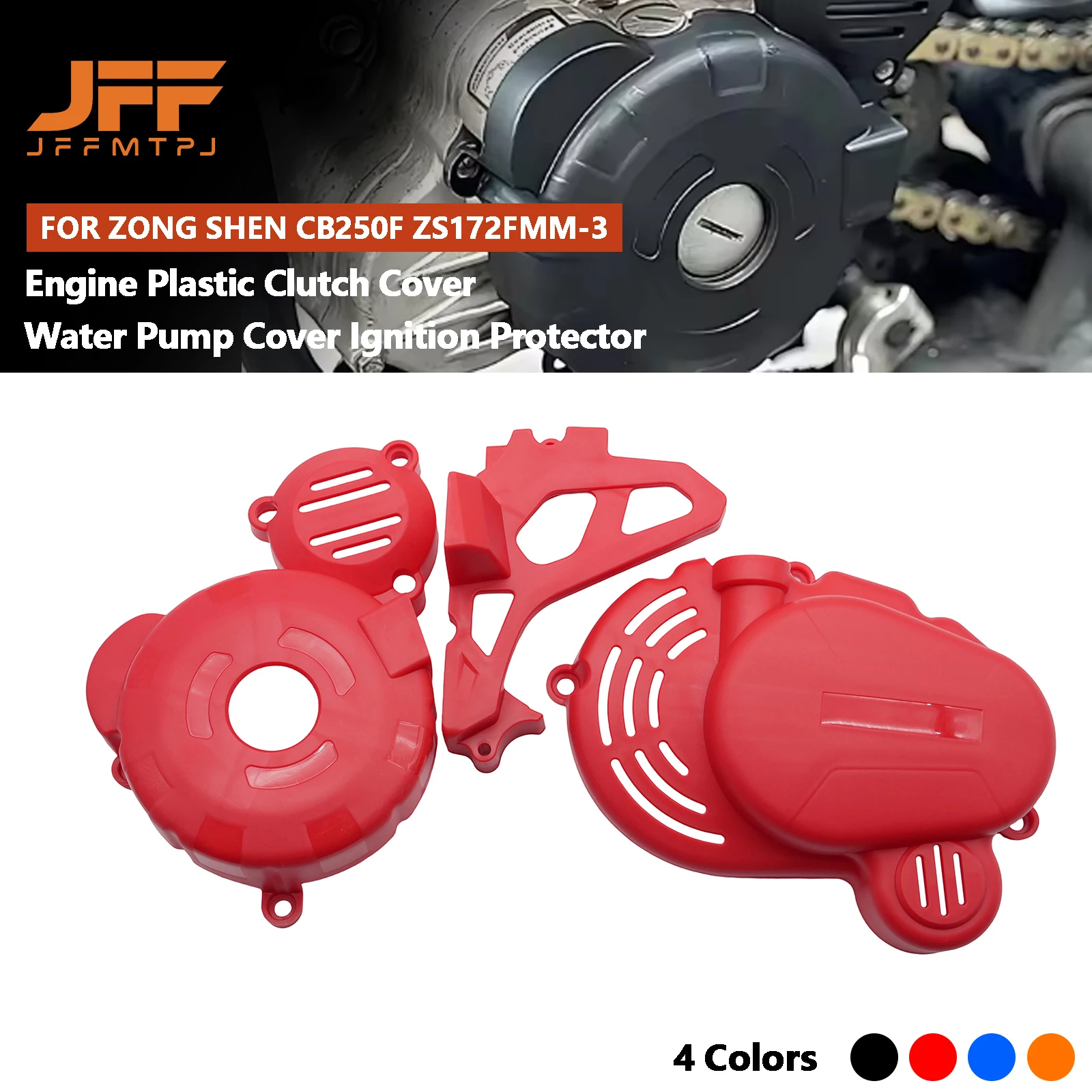 Motorcycle Engine Clutch Guard Water Pump Cover Ignition Protector For ZongShen CB250F ZS172FMM-3 Engine KAYO T4 GUIZUN BOSUER
Motorcycle Engine Clutch Guard Water Pump Cover Ignition Protector For ZongShen CB250F ZS172FMM-3 Engine KAYO T4 GUIZUN BOSUER