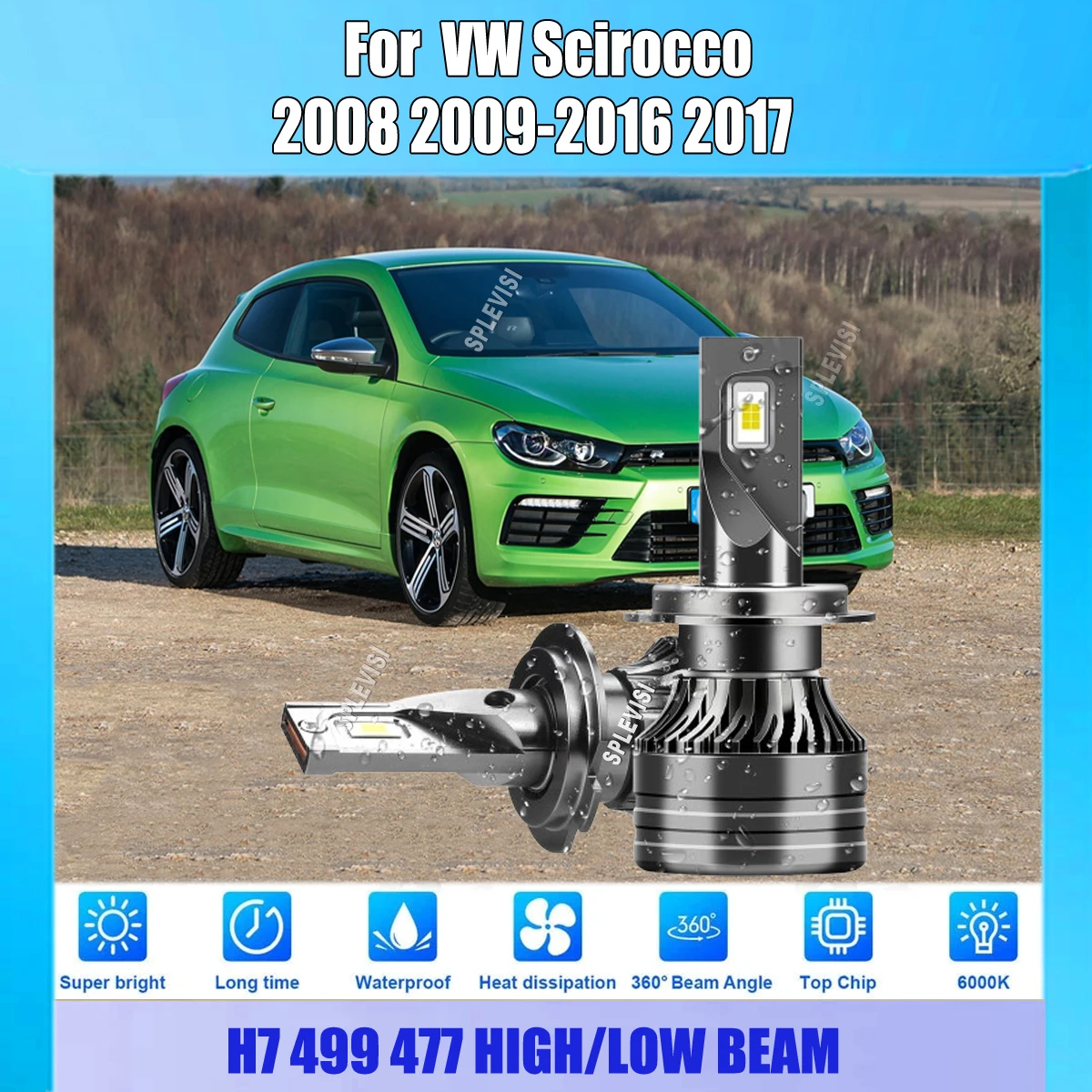 LED Headlight Globes Bulbs -ensuring 360° omni-directional illumination For VW Scirocco 2008 2009 2010 2011 2012 2013 2014 -2017
LED Headlight Globes Bulbs -ensuring 360° omni-directional illumination For VW Scirocco 2008 2009 2010 2011 2012 2013 2014 -2017