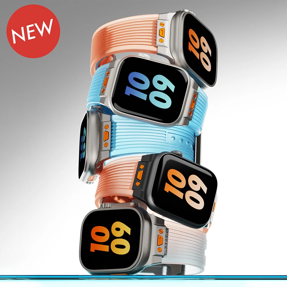 Glacier Silicone Band for Apple Watch Ultra 2/1 49mm Sports Strap for IWatch Series 10 42mm 46mm 9 8 7 Se 6 5 4 3 44mm 45mm
Glacier Silicone Band for Apple Watch Ultra 2/1 49mm Sports Strap for IWatch Series 10 42mm 46mm 9 8 7 Se 6 5 4 3 44mm 45mm