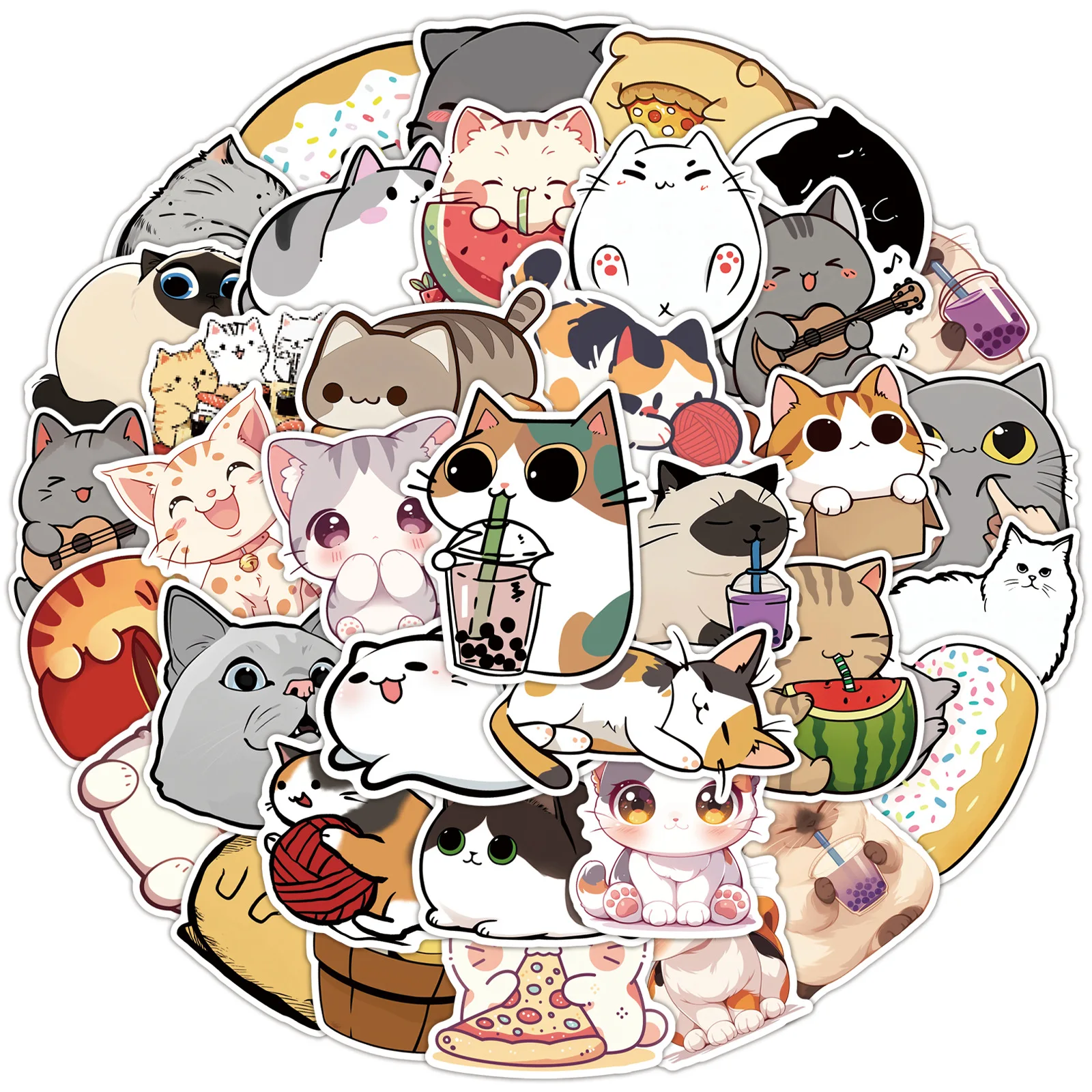 50PCS Kawaii Kitten Stickers Cartoon Funny Cat Doodle Creative Waterproof Decal Kids Toy Gift DIY Trolley Case Phone Case
50PCS Kawaii Kitten Stickers Cartoon Funny Cat Doodle Creative Waterproof Decal Kids Toy Gift DIY Trolley Case Phone Case