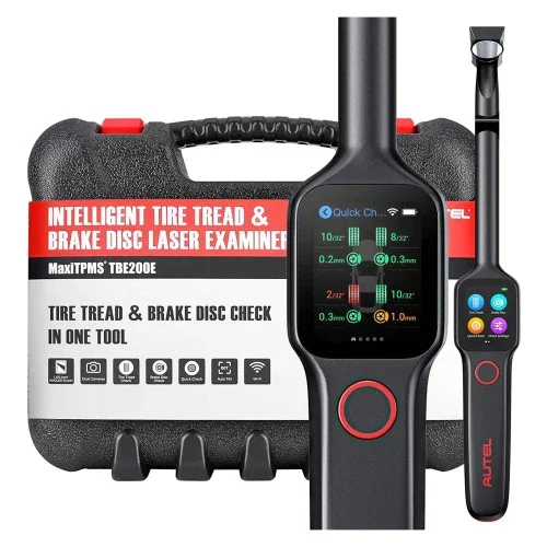 Autel MaxiTPMS TBE200E Laser Tire Tread Depth & Brake Disc Examiner Wear Tester Car Tire Tool Better Performance With ITS600
Autel MaxiTPMS TBE200E Laser Tire Tread Depth & Brake Disc Examiner Wear Tester Car Tire Tool Better Performance With ITS600