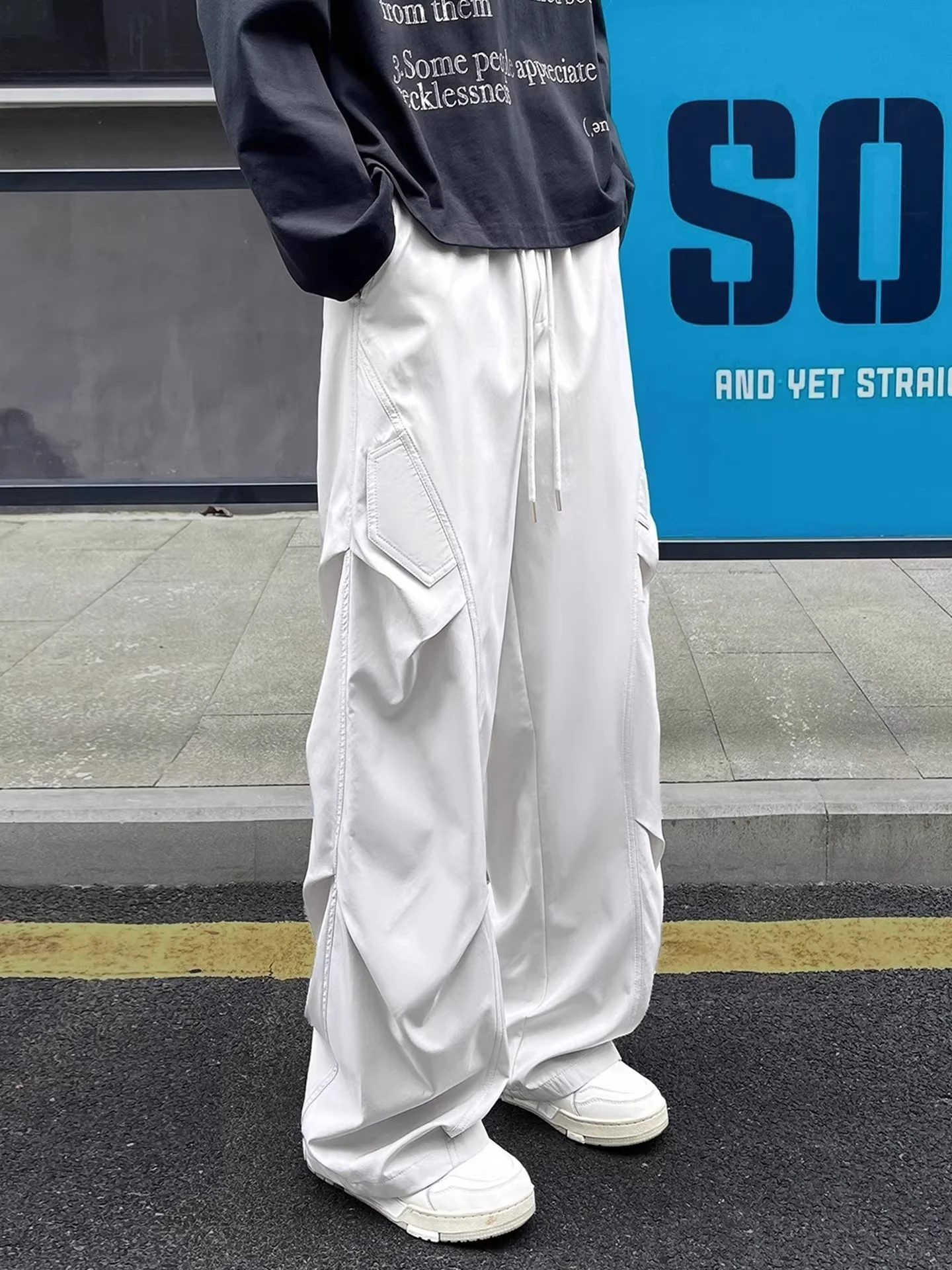 Мужские рабочие брюки-карго с множеством карманов, свободного прямого кроя, в американском стиле, повседневные, весна-осень
Мужские рабочие брюки-карго с множеством карманов, свободного прямого кроя, в американском стиле, повседневные, весна-осень