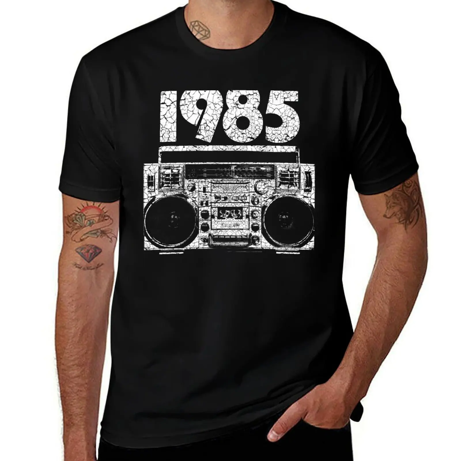 1985 Boombox Distressed Graphic T-Shirt cotton t shirt pack funny t shirts man T-Shirt
1985 Boombox Distressed Graphic T-Shirt cotton t shirt pack funny t shirts man T-Shirt