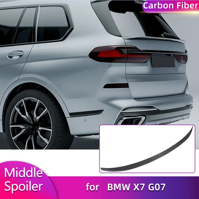 Full Carbon Fiber Rear Middle Spoiler Wings for BMW X7 G07 2019-2024 Car Racing Rear Spoiler Mid Trunk Wing Lip Body Kit
Full Carbon Fiber Rear Middle Spoiler Wings for BMW X7 G07 2019-2024 Car Racing Rear Spoiler Mid Trunk Wing Lip Body Kit