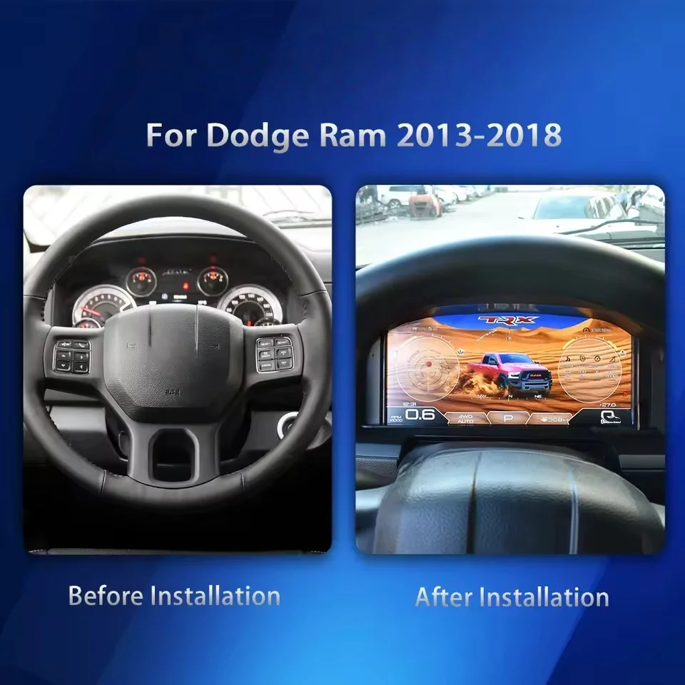 Для Dodge Ram 1500 2500 3500 2013-2018 13,1 "новейший автомобильный цифровой датчик кластера приборной панели ЖК-панель приборной панели дисплей спидометра
Для Dodge Ram 1500 2500 3500 2013-2018 13,1 "новейший автомобильный цифровой датчик кластера приборной панели ЖК-панель приборной панели дисплей спидометра