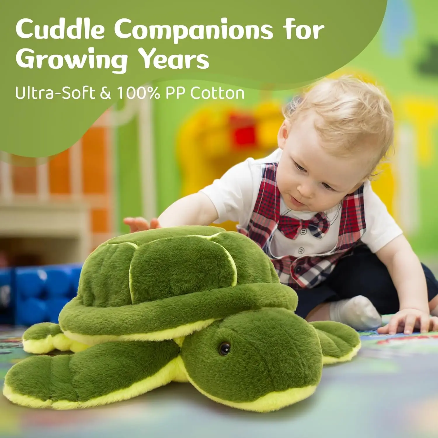 Green Turtle Lifelike Plush Soft Toy, Kawaii Sea Creatures Stuffed Animal Presents for Kids Girls Boys Birthday Party Decoration
Green Turtle Lifelike Plush Soft Toy, Kawaii Sea Creatures Stuffed Animal Presents for Kids Girls Boys Birthday Party Decoration