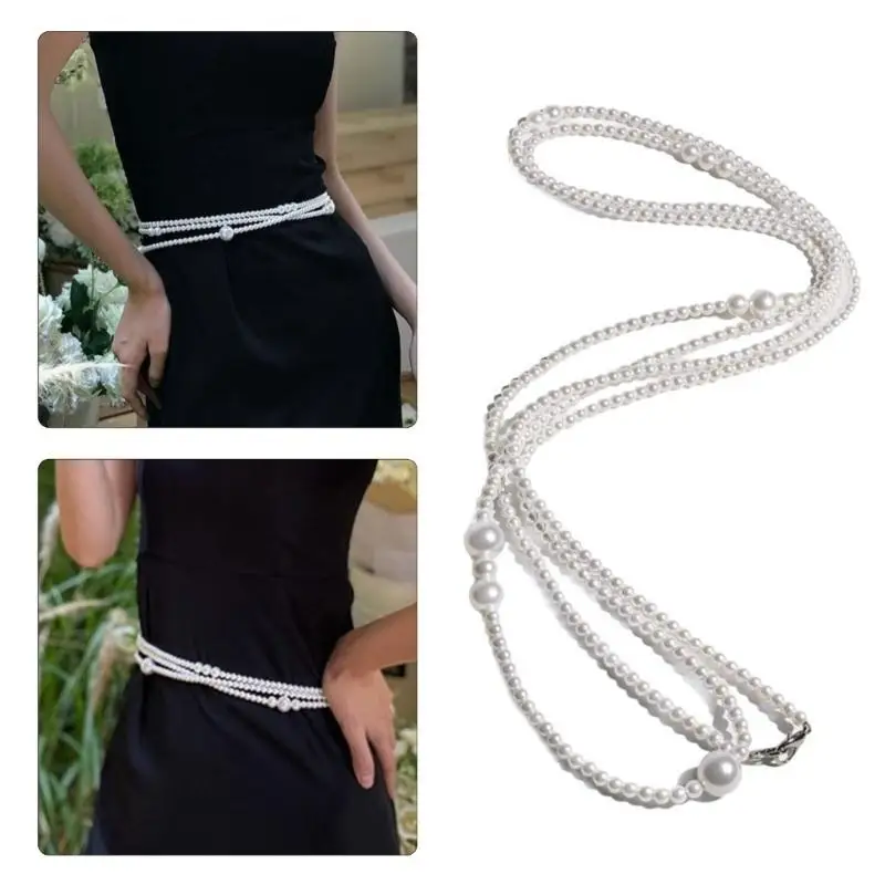A52E French Waist Chain Adjustable Belly Chain Elegant Multilayer Pearl Waist Body Chain Women Girl Beach Chain
A52E French Waist Chain Adjustable Belly Chain Elegant Multilayer Pearl Waist Body Chain Women Girl Beach Chain