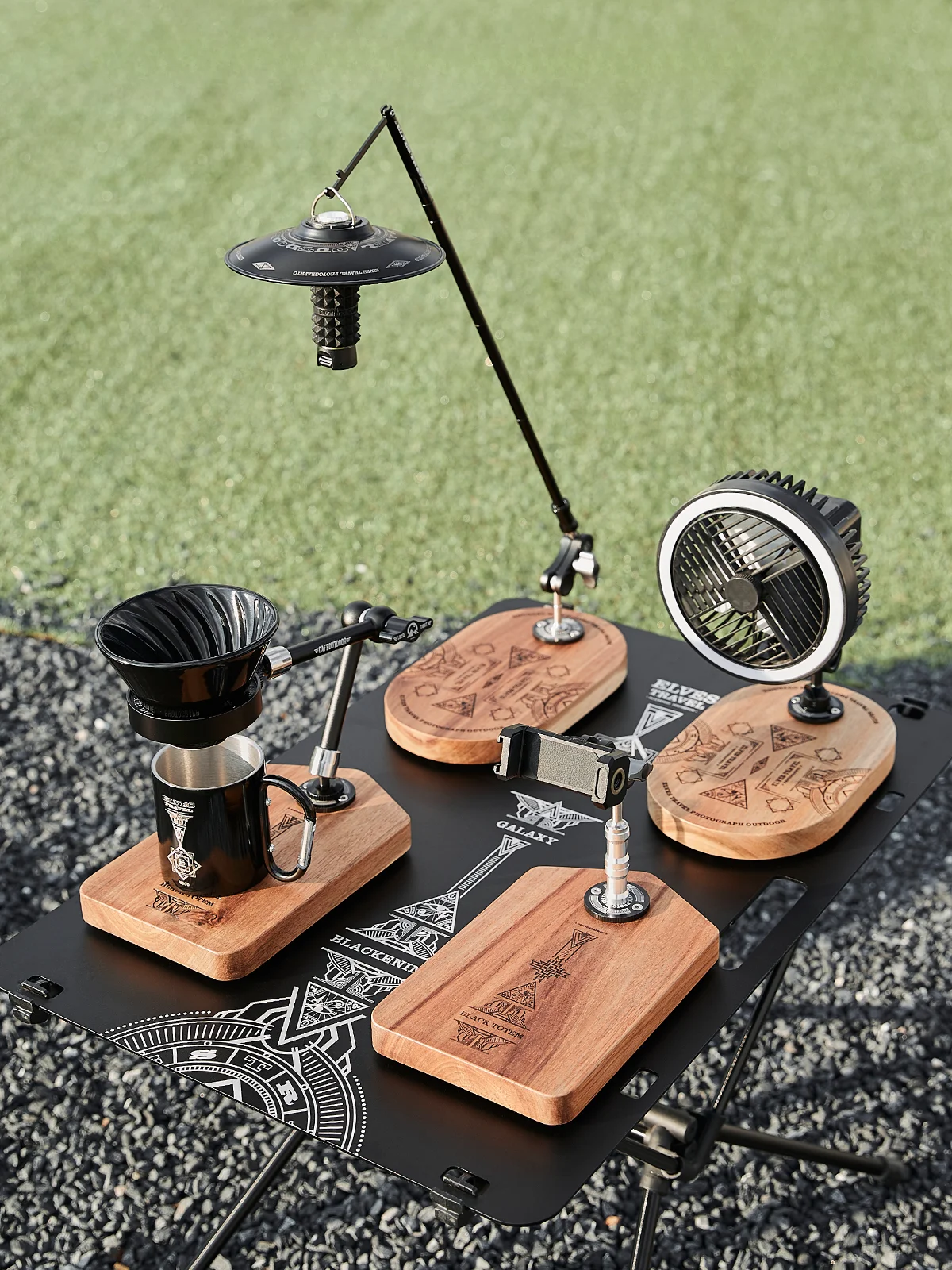 Outdoor Camping Coffee Accessories Adjustable Hand Made Coffee Rack Desktop Light Stand Camping Multifunctional Foldable
Outdoor Camping Coffee Accessories Adjustable Hand Made Coffee Rack Desktop Light Stand Camping Multifunctional Foldable