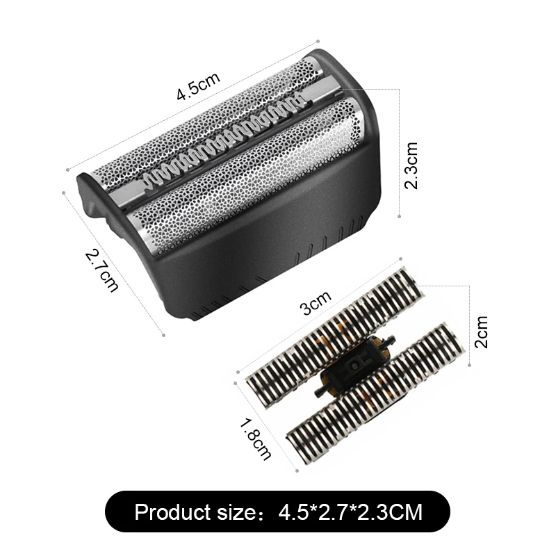 2PCS Replacement Electric Shaver Head Compatible with Braun 3 Series 30B Mesh Blade 310 330 340 5746 5713 5714,5491 7475 7493
2PCS Replacement Electric Shaver Head Compatible with Braun 3 Series 30B Mesh Blade 310 330 340 5746 5713 5714,5491 7475 7493