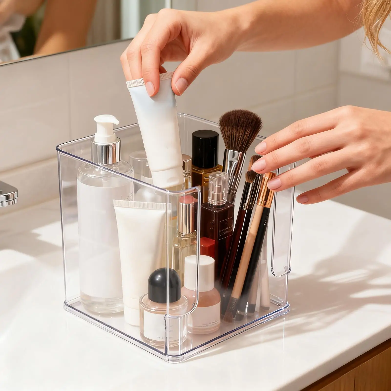 Acrylic Makeup Organizer Cosmetic Storage Display Cases Acrylic Cosmetic Organizer For Offices Home Bathroom Desk Kitchen Closet
Acrylic Makeup Organizer Cosmetic Storage Display Cases Acrylic Cosmetic Organizer For Offices Home Bathroom Desk Kitchen Closet