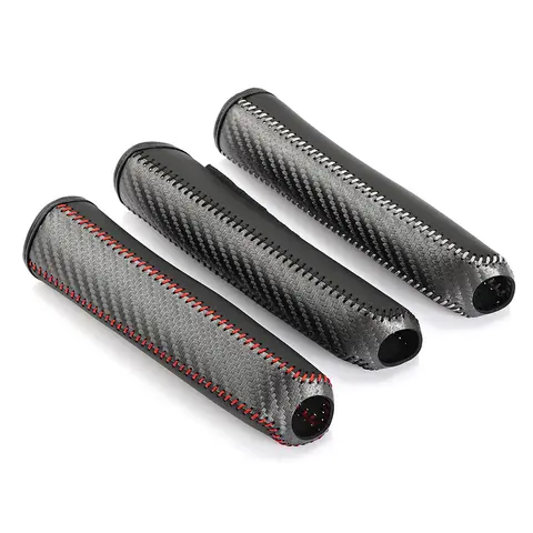 NEW Car Leather Gears Handbrake Cover for Volkswagen Polo VW Golf 4 Bora Beetle RSi GTI R32 Audi A3 SEAT