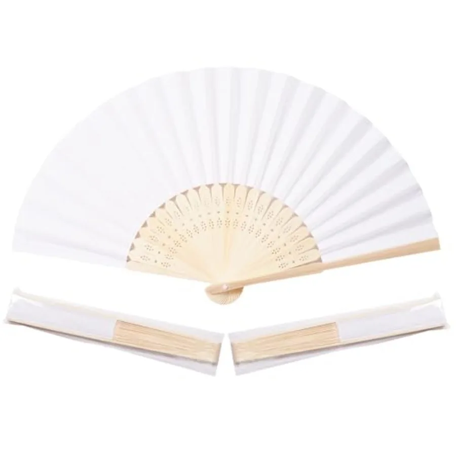 50pcs White Paper Hand Fan Bamboo FoldingHandheld Paper Folded for Wedding Party and Home Decoration
50pcs White Paper Hand Fan Bamboo FoldingHandheld Paper Folded for Wedding Party and Home Decoration