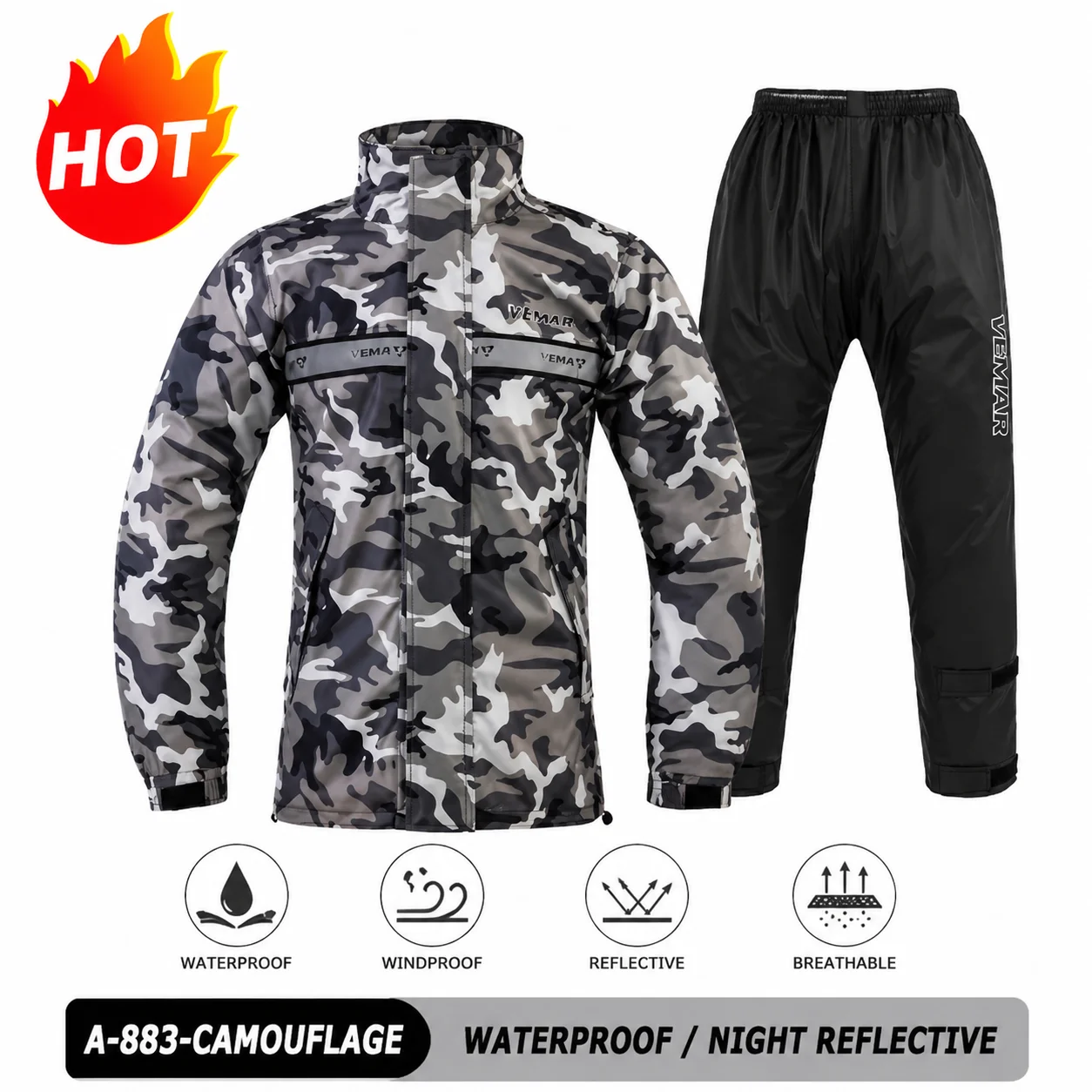 New Motorcycle Raincoat Suit Men Women Waterproof Motocross Raincoat Jacket Motorbike Raincoat Pants Reflective Bicycle Raincoat
New Motorcycle Raincoat Suit Men Women Waterproof Motocross Raincoat Jacket Motorbike Raincoat Pants Reflective Bicycle Raincoat