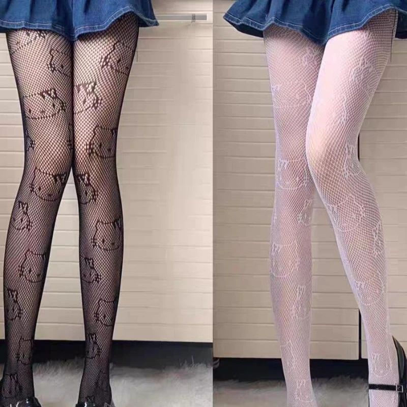 Kawaii Sanrio Hello Kitty Kuromi Fishnet Socks Jk Black Pantyhose Women's Thin Spring/Autumn Pantyhose Holiday Gift
Kawaii Sanrio Hello Kitty Kuromi Fishnet Socks Jk Black Pantyhose Women's Thin Spring/Autumn Pantyhose Holiday Gift