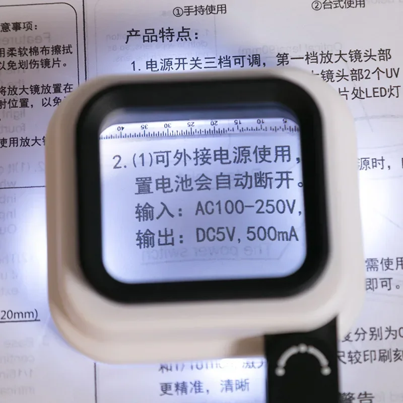 Magnification 10x 15x Foldable Scale Handheld Magnifying Glass with Led Lights Portable Lighted Newspaper Helpful Magnifier TVE
Magnification 10x 15x Foldable Scale Handheld Magnifying Glass with Led Lights Portable Lighted Newspaper Helpful Magnifier TVE
