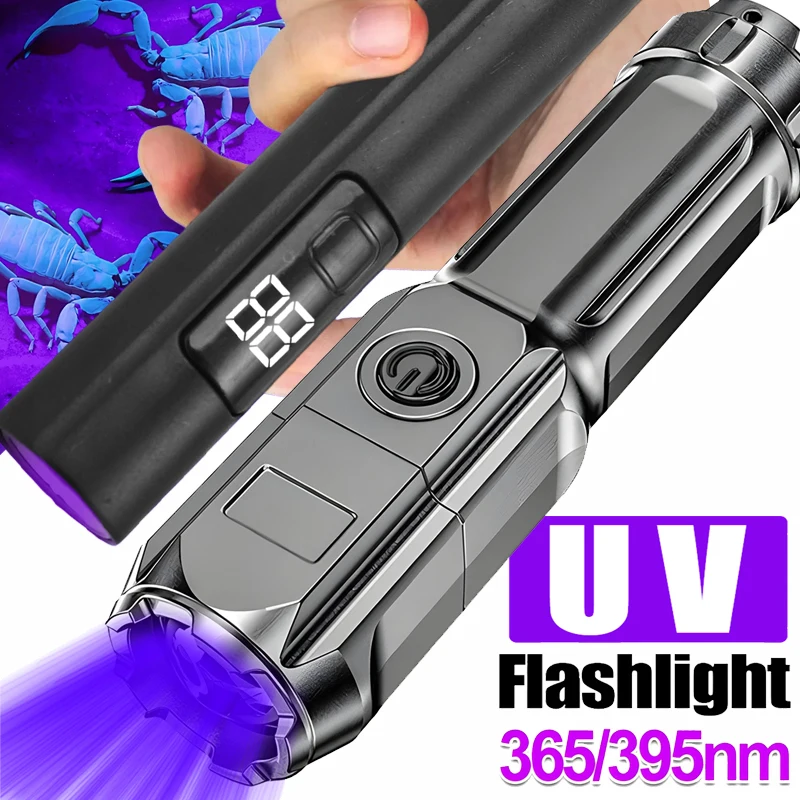 UV Flashlight 395/365nm Inspection Lamp LED Ultraviolet Torch Zoomable Ultra Violet Flash Lights Pet Urine Stain Detector Tools
UV Flashlight 395/365nm Inspection Lamp LED Ultraviolet Torch Zoomable Ultra Violet Flash Lights Pet Urine Stain Detector Tools