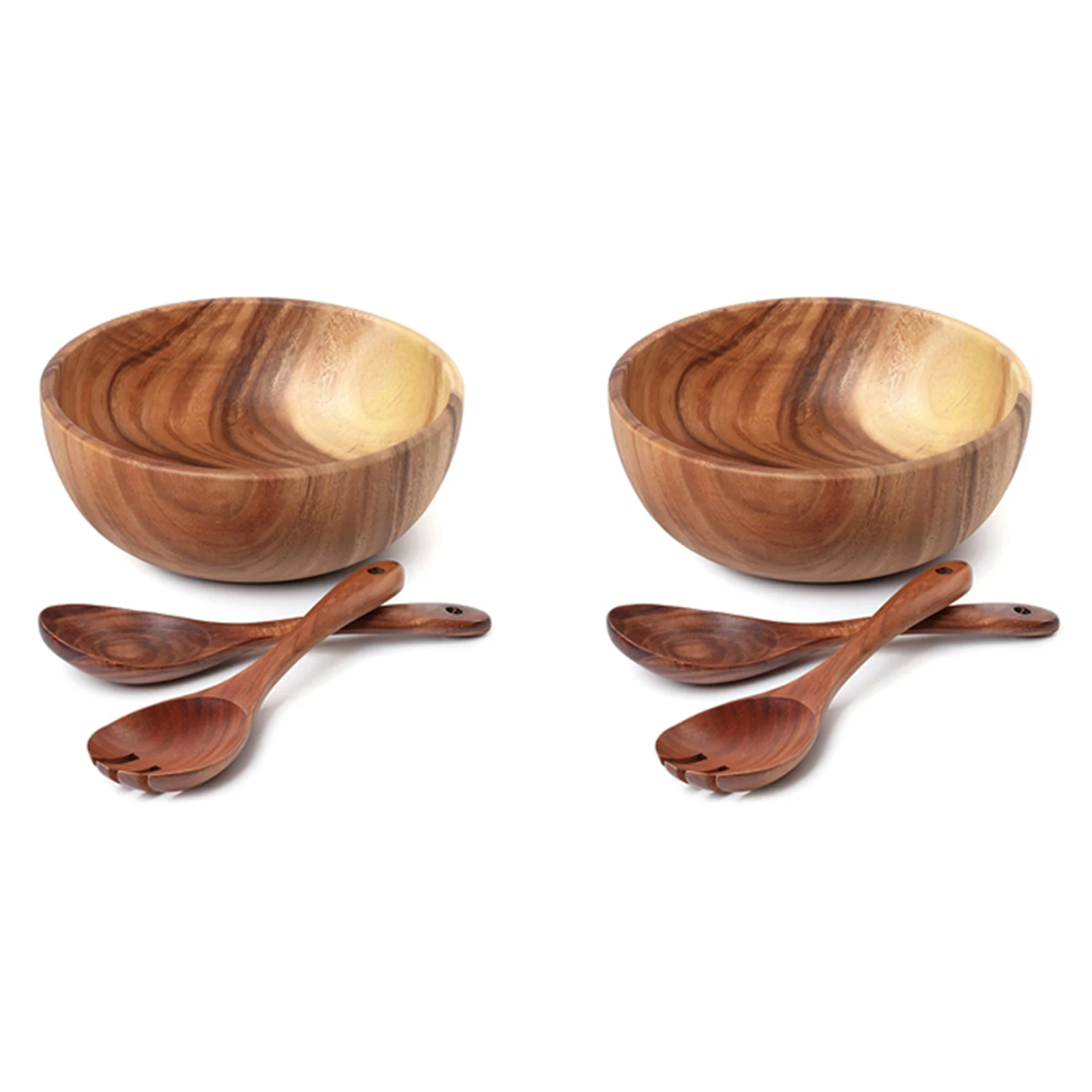RABIT AS59~ 2X Wooden Salad Bowl-Large 9.4 Inch Acacia Wood Salad Wooden Bowl With Spoon, Can Be Used For Fruit, Salad
RABIT AS59~ 2X Wooden Salad Bowl-Large 9.4 Inch Acacia Wood Salad Wooden Bowl With Spoon, Can Be Used For Fruit, Salad