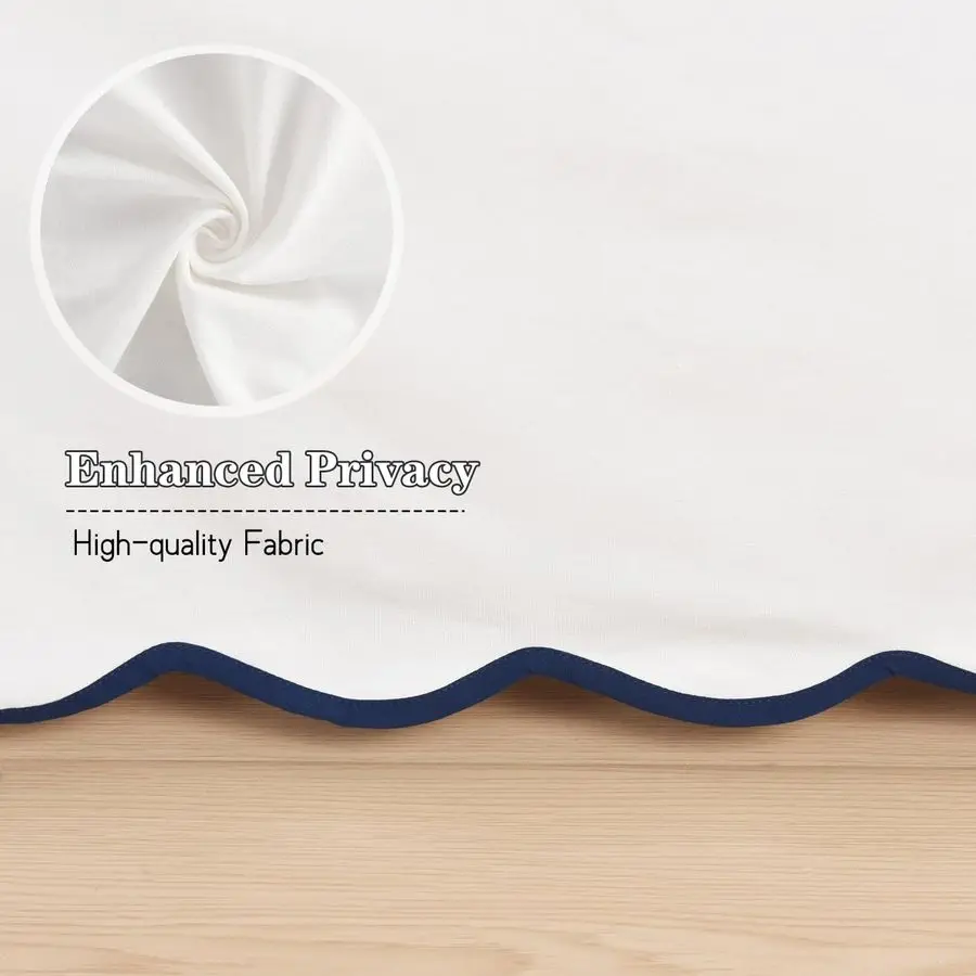 Queen Bed Skirt Easy Fit Scallop Edge Pleated Bedskirts With Spilt Coner, 18 Inch Drop AntiSlip Dust Ruffle, Thick Fabric for En
Queen Bed Skirt Easy Fit Scallop Edge Pleated Bedskirts With Spilt Coner, 18 Inch Drop AntiSlip Dust Ruffle, Thick Fabric for En