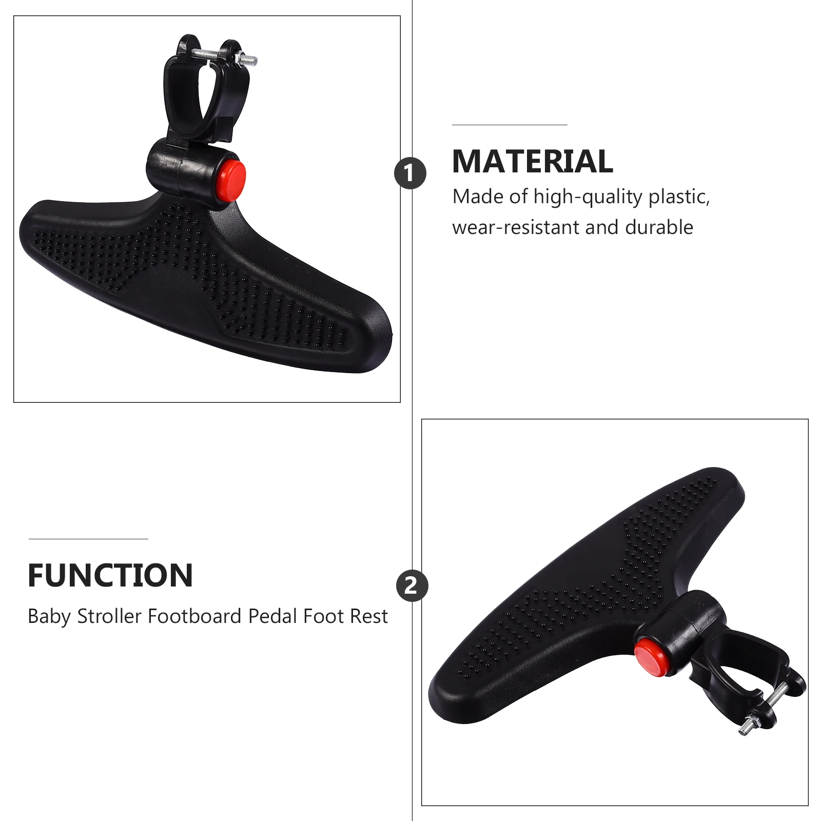 Stroller Footrest Adjustable Height Angle Extendable Plastic Leg Support Accessories Stroller Feet Extension Pedal
Stroller Footrest Adjustable Height Angle Extendable Plastic Leg Support Accessories Stroller Feet Extension Pedal