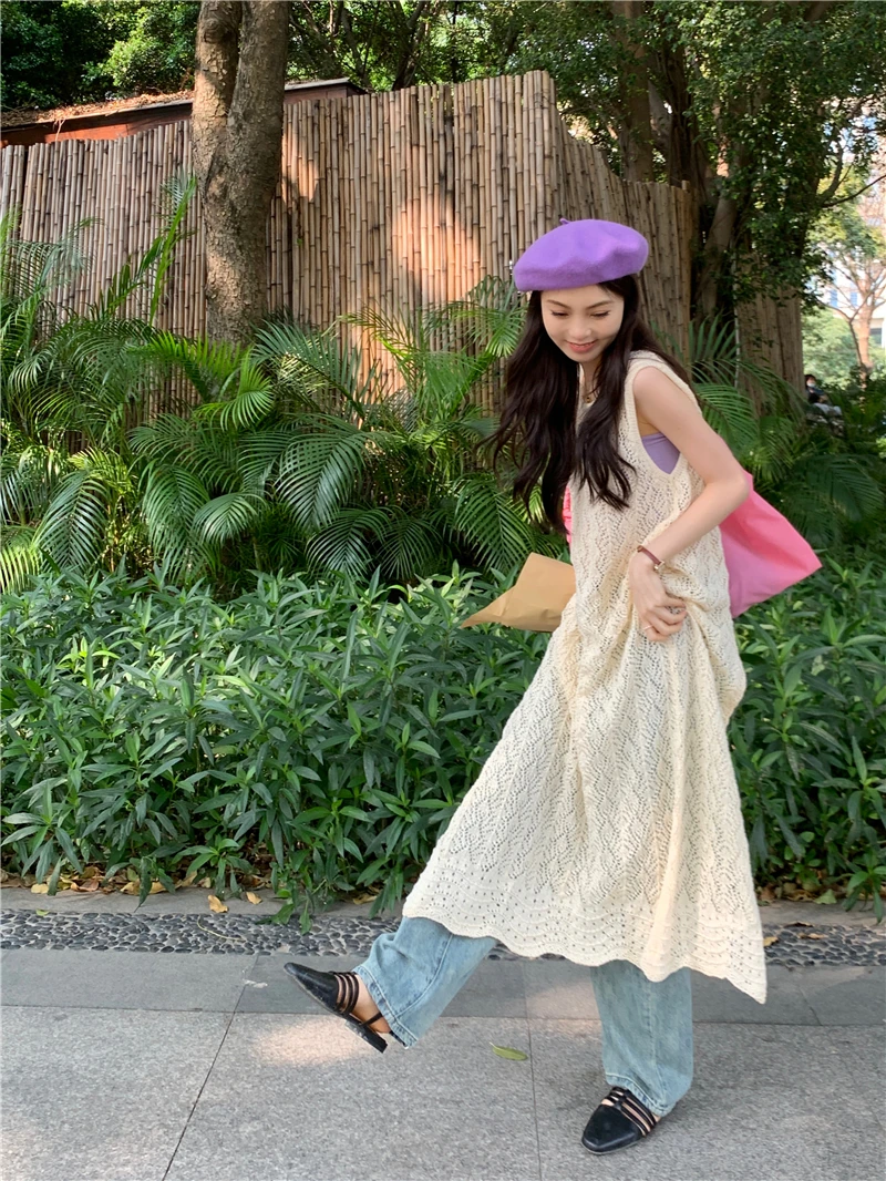 Летняя повседневная вязаная длинная юбка с разрезом и вырезами, накидка-жилет, многослойная юбка-накидка, персиковый цвет, O...
Летняя повседневная вязаная длинная юбка с разрезом и вырезами, накидка-жилет, многослойная юбка-накидка, персиковый цвет, O...