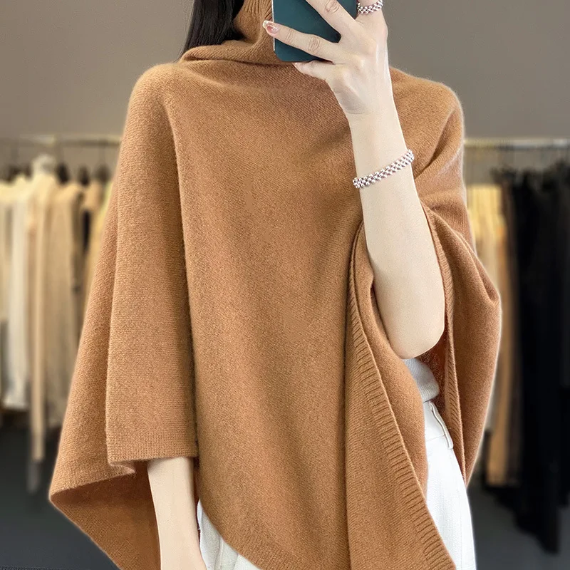 Spring Autumn High Quality Shawl Women's Medium to Long Korean Sleeveless Casual Wool KnitHigh Neck Pullover CapeJacket
Spring Autumn High Quality Shawl Women's Medium to Long Korean Sleeveless Casual Wool KnitHigh Neck Pullover CapeJacket