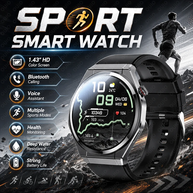 2026 New Smart Sports Watch Bluetooth Call 100+ Sports Mode Health Reminder Sedentary Reminder IP67 Waterproof Sleep Smart Watch
2026 New Smart Sports Watch Bluetooth Call 100+ Sports Mode Health Reminder Sedentary Reminder IP67 Waterproof Sleep Smart Watch