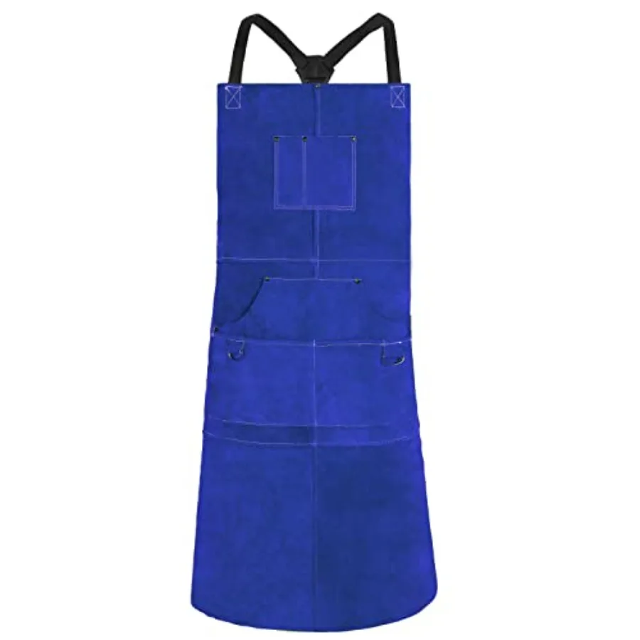 Leather Welding Apron with 6 Pockets - Heat and Flame-Resistant Apron, 24'' X 42'', Adjustable M to XXXL
Leather Welding Apron with 6 Pockets - Heat and Flame-Resistant Apron, 24'' X 42'', Adjustable M to XXXL