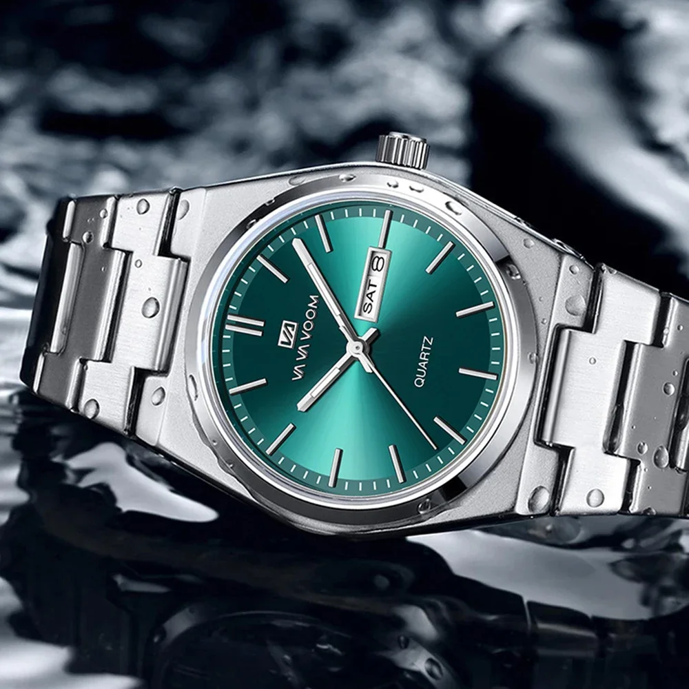 MAYZHISU Luxury Men's Quartz Watch Stainless Steel Waterproof Dual Calendar Leisure Men Watches Business Male Clock Watches
MAYZHISU Luxury Men's Quartz Watch Stainless Steel Waterproof Dual Calendar Leisure Men Watches Business Male Clock Watches