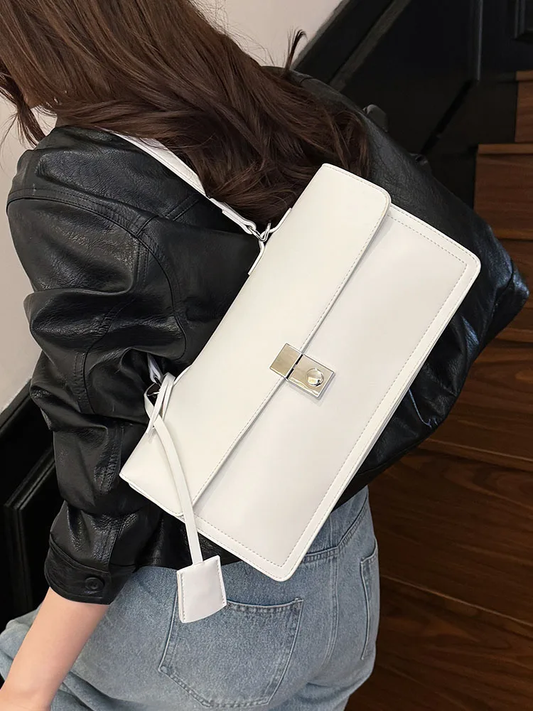 High-Grade Textured PU Shoulder Bags for Women 2025 Versatile Simple Solid Color Messenger Bag New Temperament Commuter Handbags
High-Grade Textured PU Shoulder Bags for Women 2025 Versatile Simple Solid Color Messenger Bag New Temperament Commuter Handbags