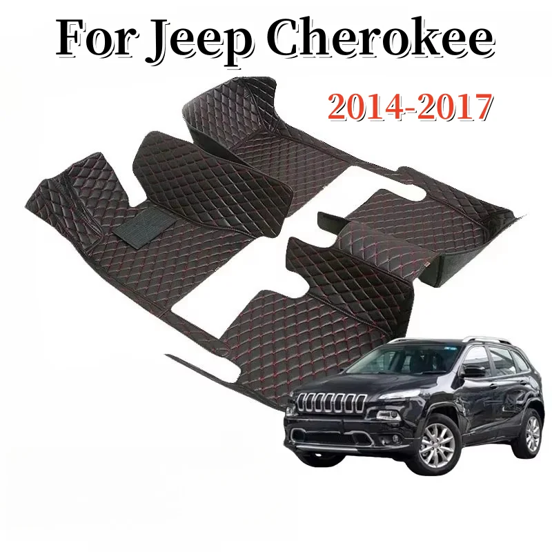 Автомобильные коврики на заказ из искусственной кожи для Jeep Cherokee 2014 2015 2016 2017, автомобильные ковры, аксессуары для интерьера
Автомобильные коврики на заказ из искусственной кожи для Jeep Cherokee 2014 2015 2016 2017, автомобильные ковры, аксессуары для интерьера