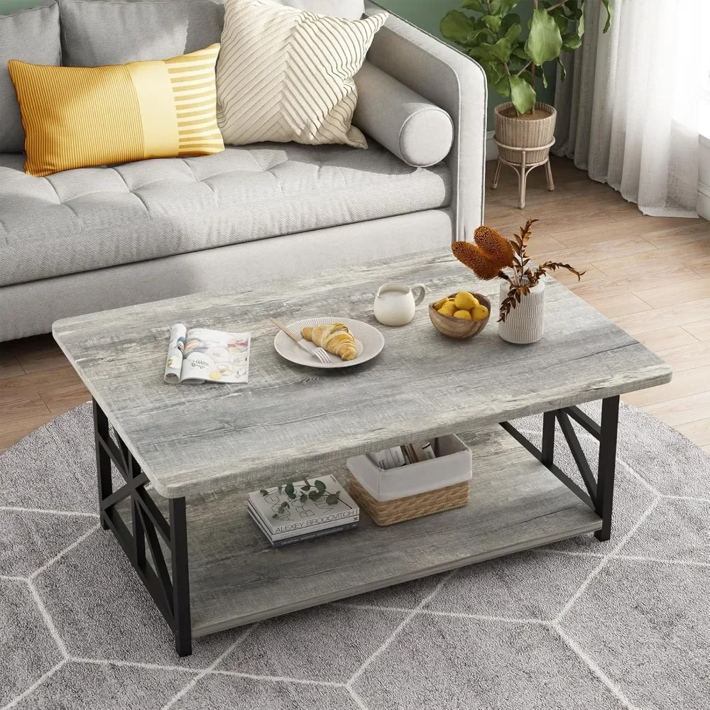 Tier Coffee Table with Storage Shelf, Rectangular Center Table for Living Room Farmhouse Style,Easy to Assemble
Tier Coffee Table with Storage Shelf, Rectangular Center Table for Living Room Farmhouse Style,Easy to Assemble