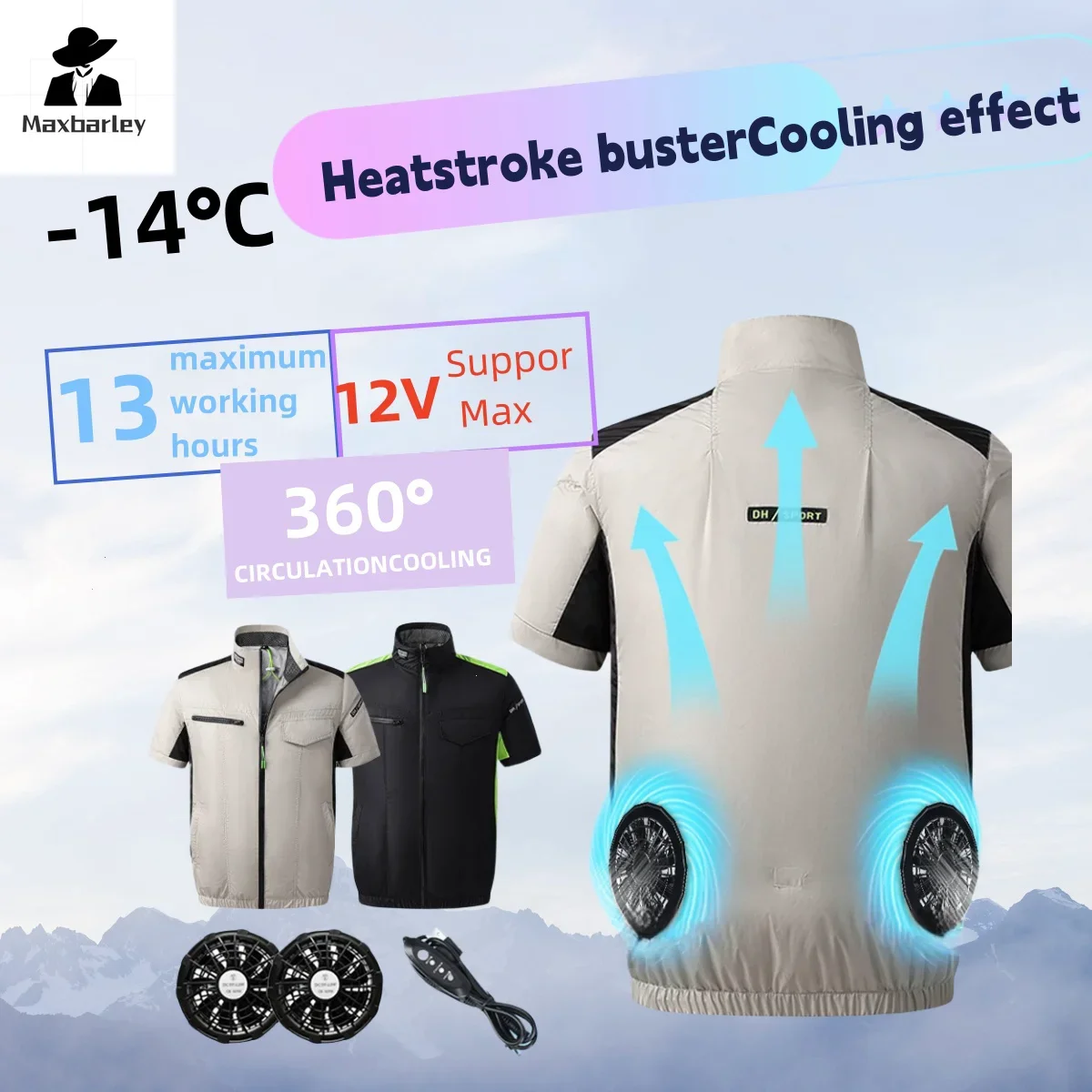 2024 Cool Vest men USB Cooling Fan Vest Air-conditioned Clothes Summer Cooling for 13 hours High Temperature Work Fishing Coat
2024 Cool Vest men USB Cooling Fan Vest Air-conditioned Clothes Summer Cooling for 13 hours High Temperature Work Fishing Coat