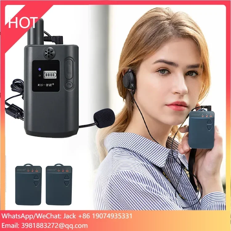 Factory Sale Wireless Audio Guide System/Interpretation System For International Conference And Tour Group 2.4Ghz