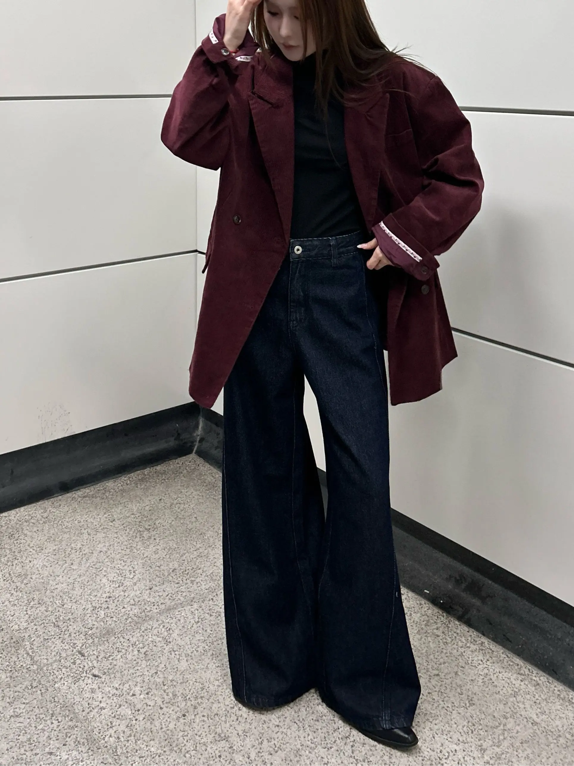 Corduroy Suit Jaet Double Row Buttons Casual Slimming Personali Cotton 00% Commute Sle Mid-Length Sve Long Outerwear
Corduroy Suit Jaet Double Row Buttons Casual Slimming Personali Cotton 00% Commute Sle Mid-Length Sve Long Outerwear