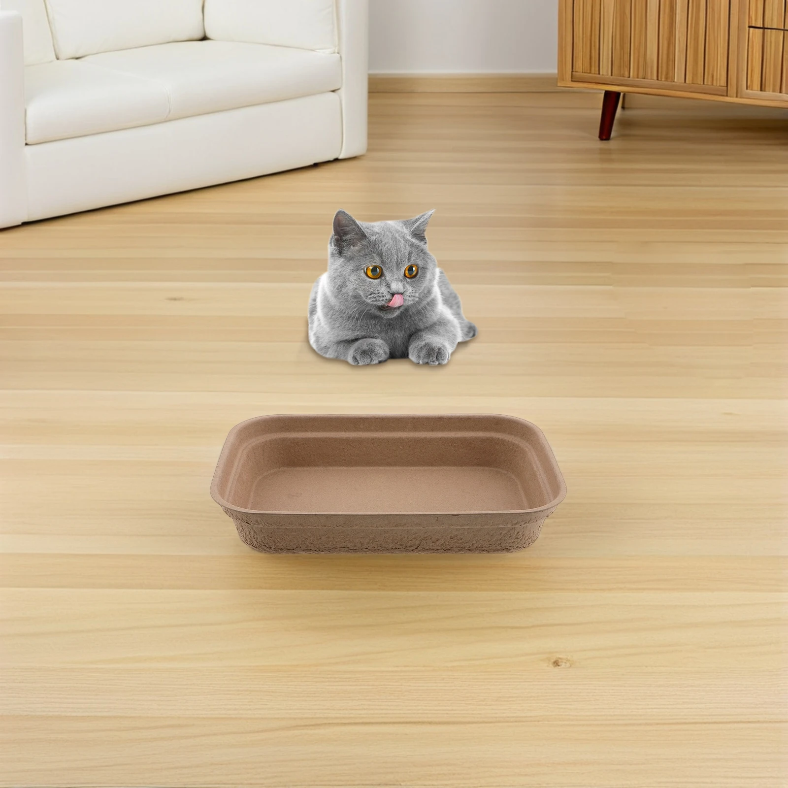 2 Pcs Pulp Cat Toilet Pet for Cats Travel Accessories Litter Boxes Portable Oversized Enclosure
2 Pcs Pulp Cat Toilet Pet for Cats Travel Accessories Litter Boxes Portable Oversized Enclosure