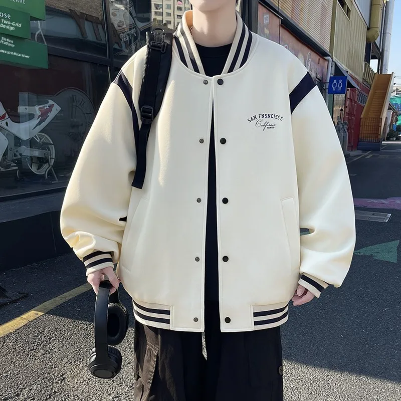 American Sle Baseball Jaet Men's Spring Autumn Trendy Open Cardigan Sweatirt Loose Casual Stand Collar Jaet
American Sle Baseball Jaet Men's Spring Autumn Trendy Open Cardigan Sweatirt Loose Casual Stand Collar Jaet
