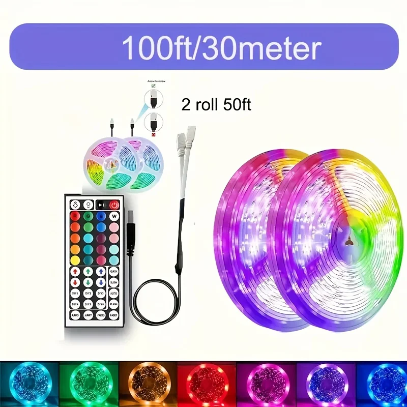 LED Strip Lights RGB Bluetooth Led light SMD 5050 Flexible Rainbow Neon Tape Diode Decor for room DC 5V APP Remote Control
LED Strip Lights RGB Bluetooth Led light SMD 5050 Flexible Rainbow Neon Tape Diode Decor for room DC 5V APP Remote Control