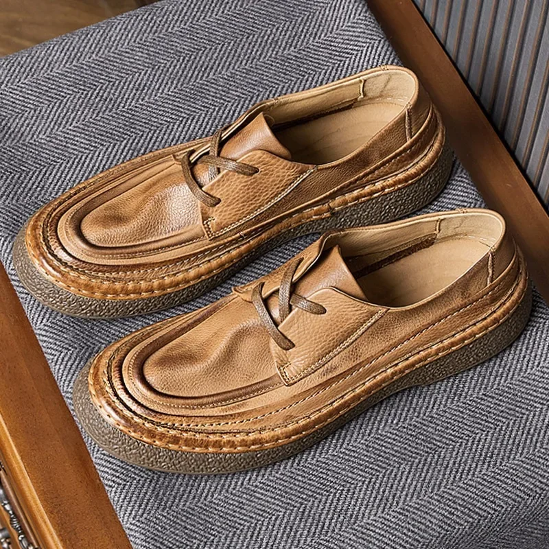Summer Flat Sot Leather Mens Casual Business Shoes Handmade Quality Luxury Genuine Leather British Style Daily Soical Shoes Man
Summer Flat Sot Leather Mens Casual Business Shoes Handmade Quality Luxury Genuine Leather British Style Daily Soical Shoes Man