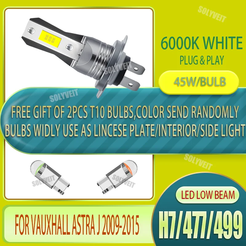 1 pair Car LED Low Beam Headlights 6000k Long Lifespan 60000 Hours For Vauxhall Astra J 2009 2010 2011 2012 2013 2014 2015
1 pair Car LED Low Beam Headlights 6000k Long Lifespan 60000 Hours For Vauxhall Astra J 2009 2010 2011 2012 2013 2014 2015