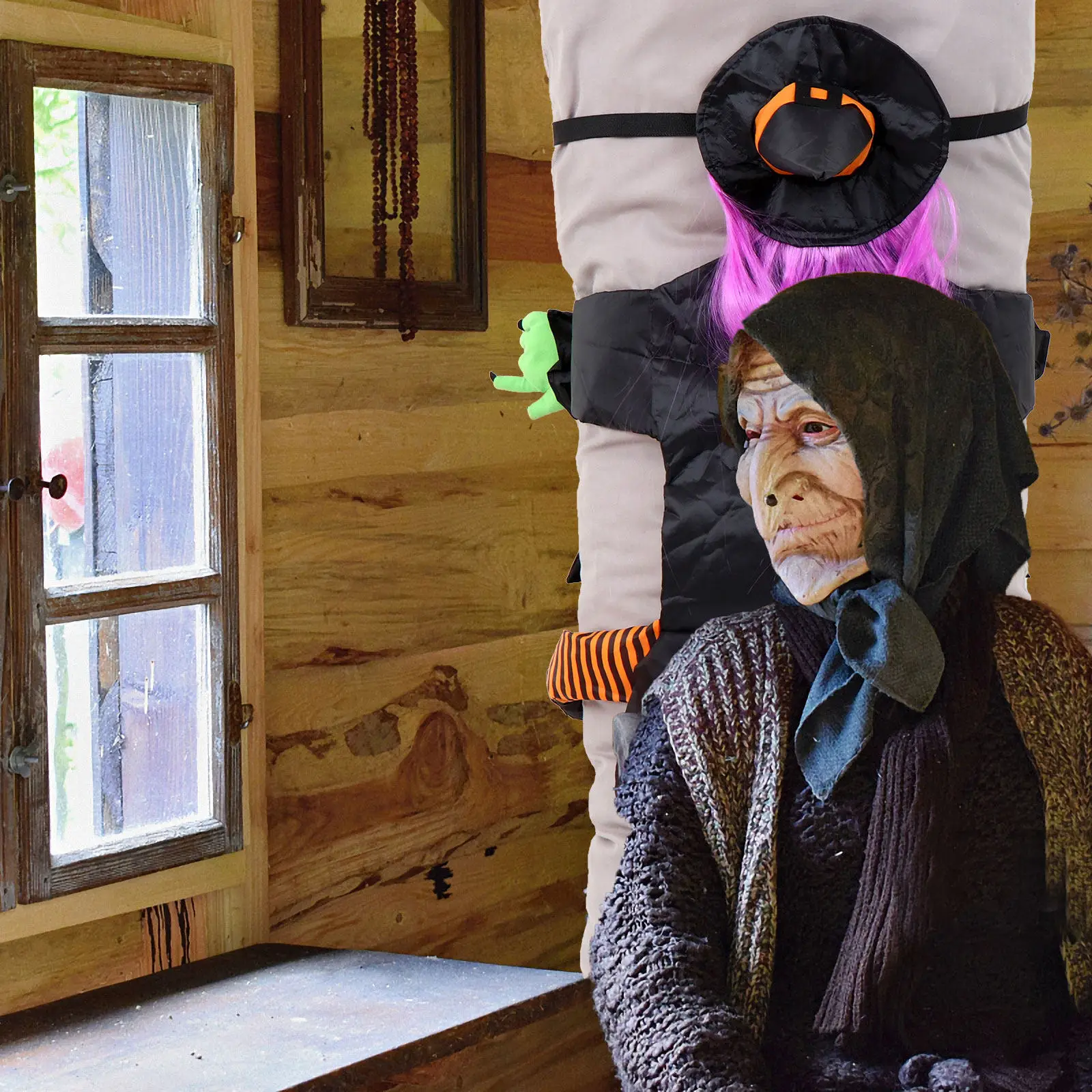 Purple Hair Crashed Witch Halloween Decoration Prop Dropping Broom Green Hands Outdoor Tree Porch Yard Decor Witch
Purple Hair Crashed Witch Halloween Decoration Prop Dropping Broom Green Hands Outdoor Tree Porch Yard Decor Witch