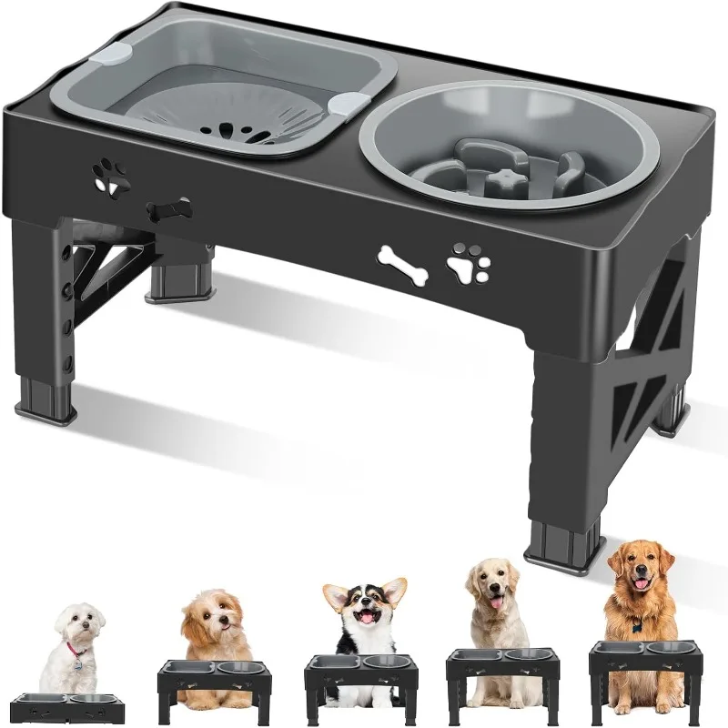 3 in 1 Pet Feeder Slow Feed Bowls Adjustable Height Pet Slow Feeder Bowls Non-Slip Dogs Food Bowl for Small Medium Large Dogs
3 in 1 Pet Feeder Slow Feed Bowls Adjustable Height Pet Slow Feeder Bowls Non-Slip Dogs Food Bowl for Small Medium Large Dogs