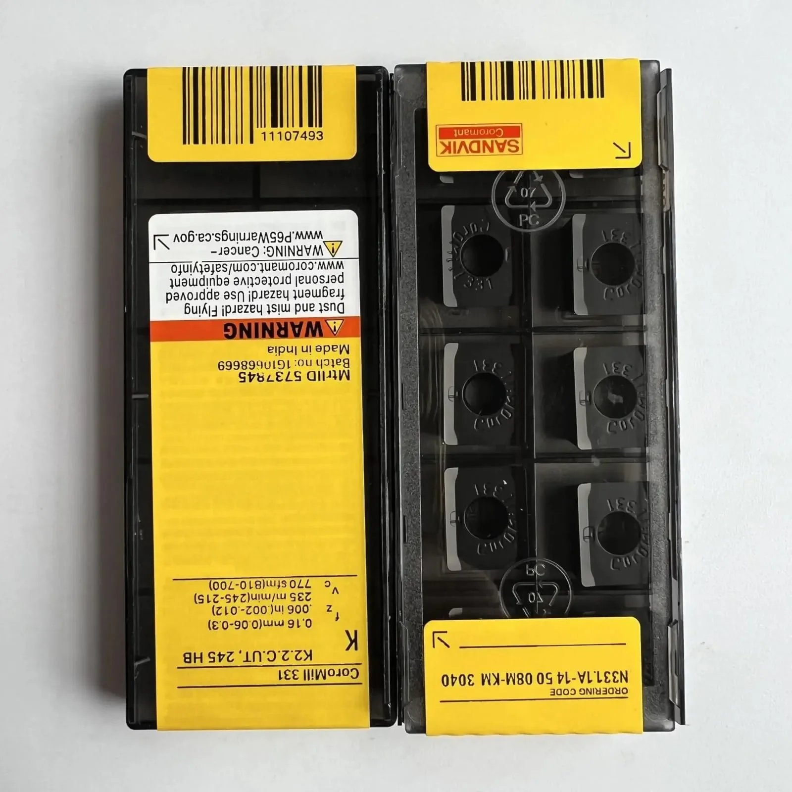 Оригинальные сменные пластины SANDVIK / N331,1A-145008M-KM 3040 / Твердосплавные пластины для ЧПУ, 10 шт.
Оригинальные сменные пластины SANDVIK / N331,1A-145008M-KM 3040 / Твердосплавные пластины для ЧПУ, 10 шт.