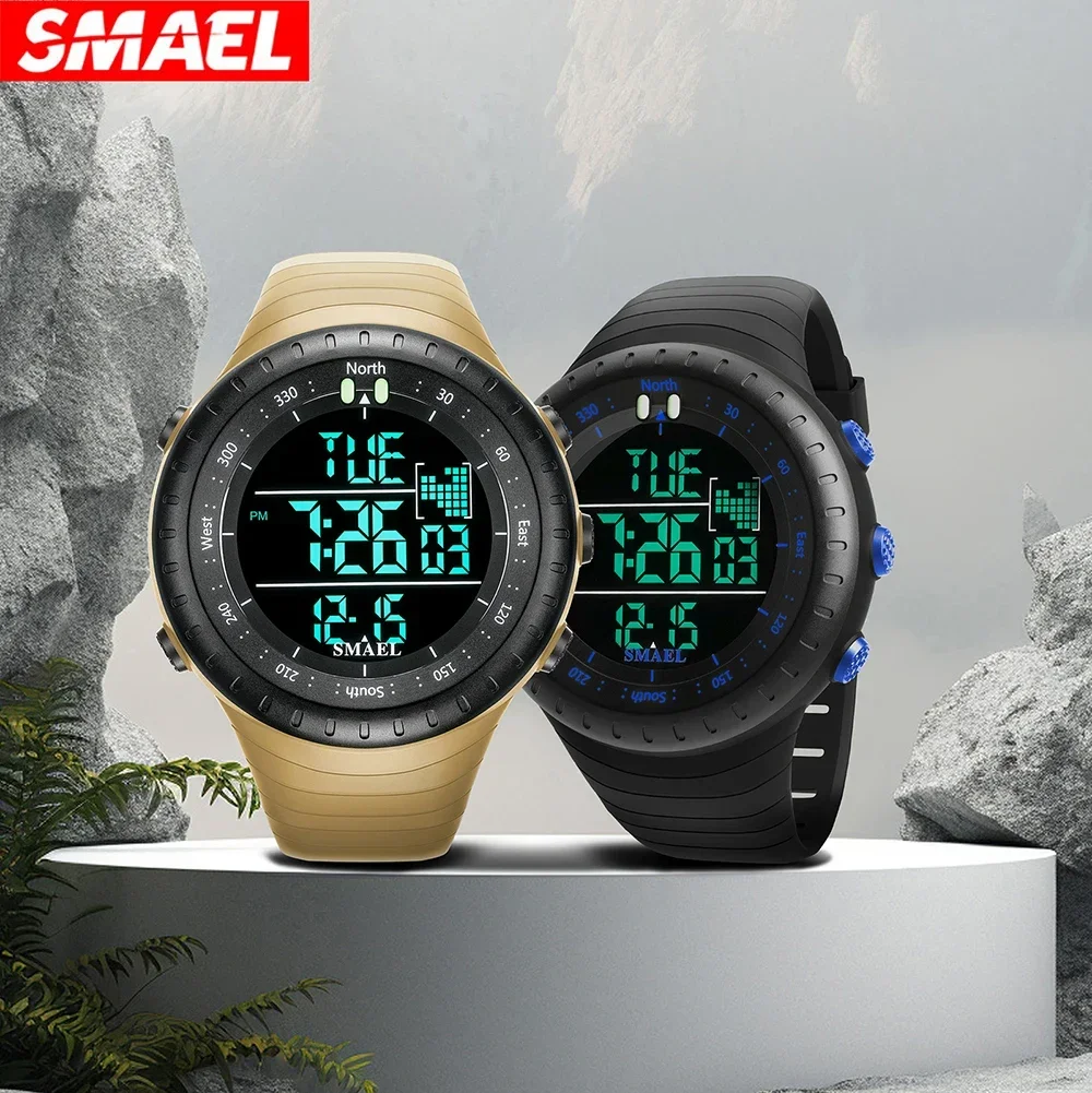 SMAEL 1273, роскошные спортивные водонепроницаемые цифровые часы для мужчин, военные противоударные наручные часы с сигнализацией обратного отсчета, мужские Reloj Hombre
SMAEL 1273, роскошные спортивные водонепроницаемые цифровые часы для мужчин, военные противоударные наручные часы с сигнализацией обратного отсчета, мужские Reloj Hombre