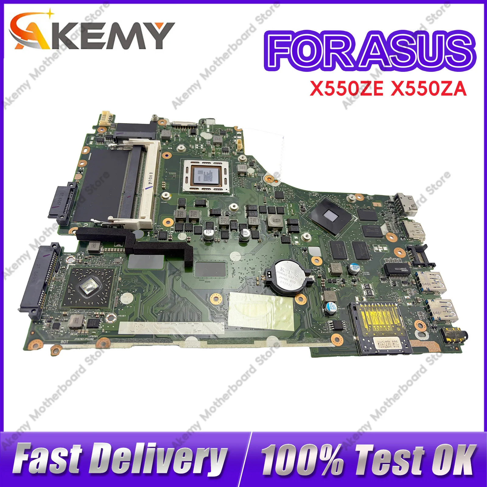X550ZE Laptop Motherboard For ASUS VivoBook VM590Z X550Z X550ZE A555Z K555Z A550ZE K550ZE F550ZE Mainboard With A8 A10 CPU stk
X550ZE Laptop Motherboard For ASUS VivoBook VM590Z X550Z X550ZE A555Z K555Z A550ZE K550ZE F550ZE Mainboard With A8 A10 CPU stk