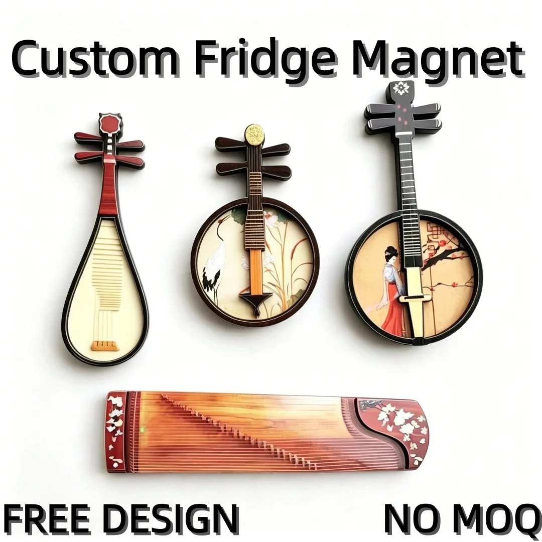 Custom Retro Wood Craft Refrigerator Magnet UV Printed Chinese Musical Instrument Pipa Rake Fridge Magnet Wholesale
Custom Retro Wood Craft Refrigerator Magnet UV Printed Chinese Musical Instrument Pipa Rake Fridge Magnet Wholesale
