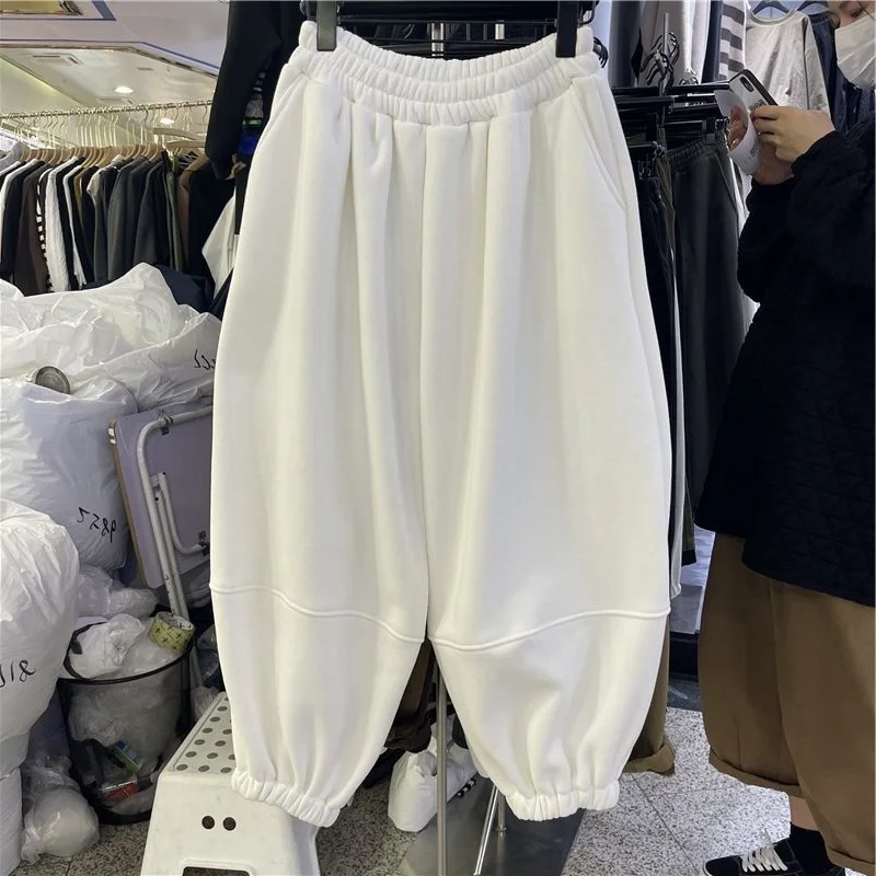 plus Size Women's Fce Lined Thi Wide Leg Lantern Pants Casual Spor Trousers Autumn Winter Long Pants Korean Sle
plus Size Women's Fce Lined Thi Wide Leg Lantern Pants Casual Spor Trousers Autumn Winter Long Pants Korean Sle