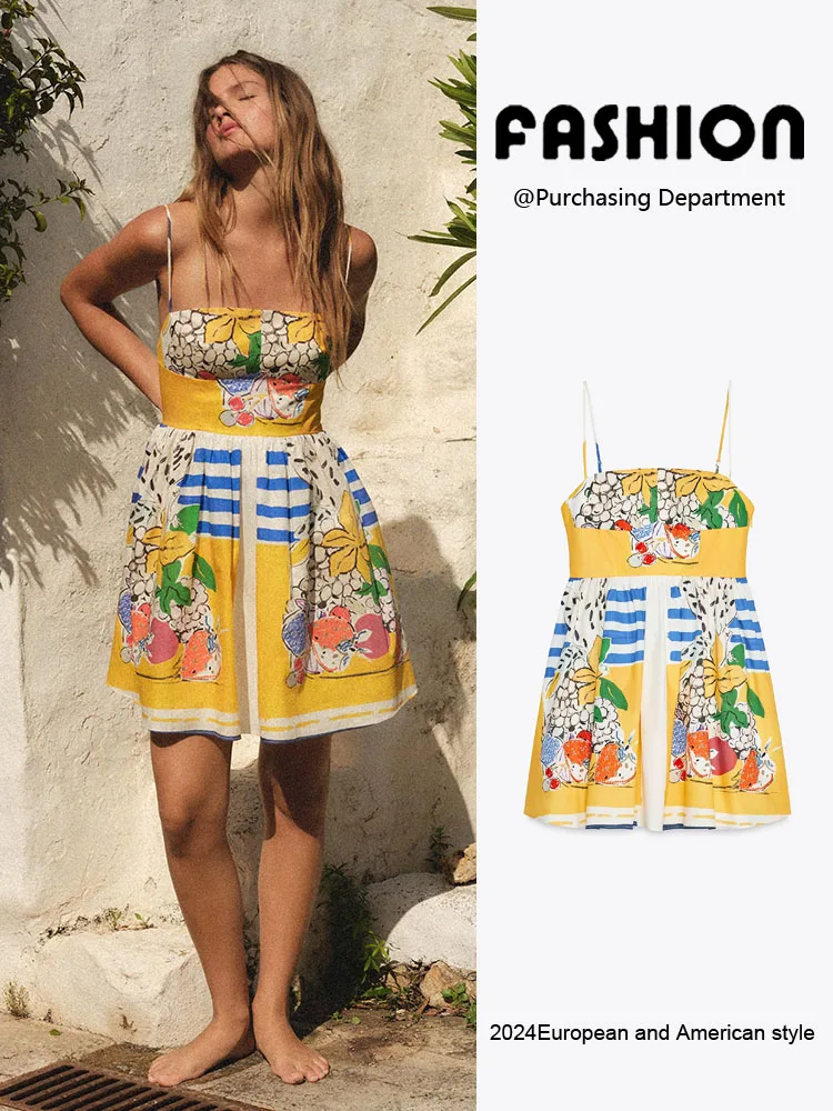 Summer New Sexy Bal Fruit Print Silk Chiffon Strap Dr Women's Faionable Casual Dres from China Wholes Vendors
Summer New Sexy Bal Fruit Print Silk Chiffon Strap Dr Women's Faionable Casual Dres from China Wholes Vendors
