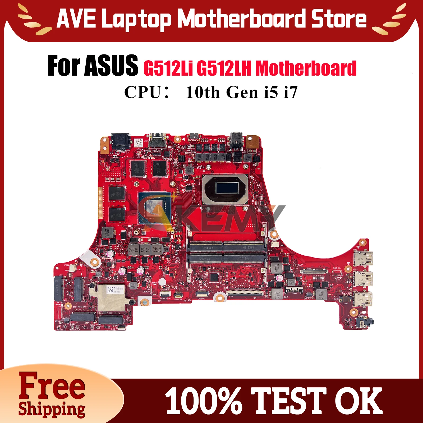 G512LI Материнская плата для ноутбука ASUS ROG Strix G15 G512LH G512L G512Li Материнская плата для ноутбука 10-го поколения i5 i7 100% тестирование OK stk
G512LI Материнская плата для ноутбука ASUS ROG Strix G15 G512LH G512L G512Li Материнская плата для ноутбука 10-го поколения i5 i7 100% тестирование OK stk